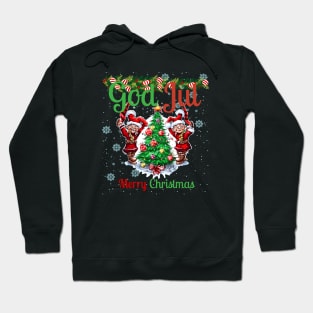 God Jul Merry Christmas Hoodie